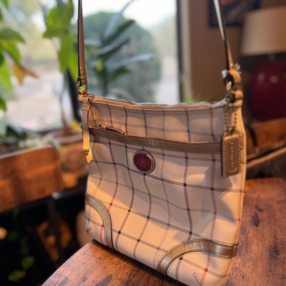 Coach Handbags - Coach Payton Tattersall Plaid Crossbody Purse